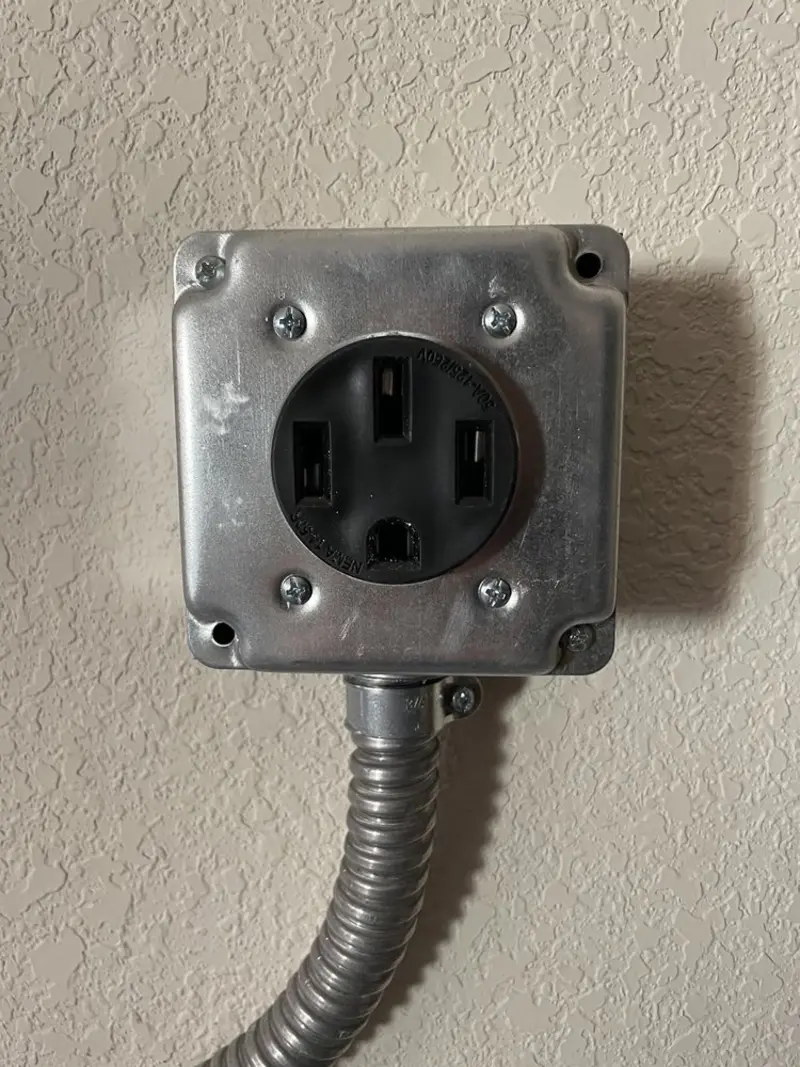 NEMA 14-50 outlet installed for Electrical Panel Upgrade in Bay Harbor Islands